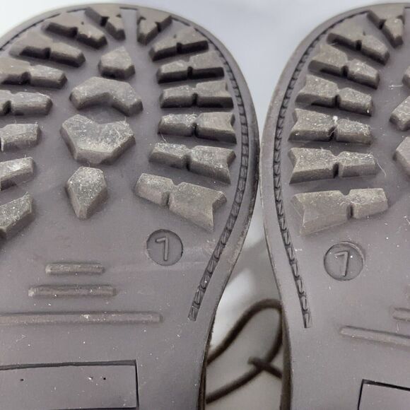 B-52 Bullboxer Brown Leather Ankle Boot Side Zip Lined Size US 7 Womens - Picture 8 of 9